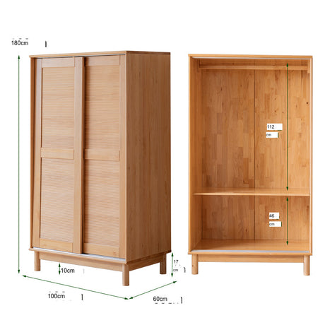 BAIYA SHUNAN Kazuki Elegant Wooden Wardrobe Furniture from BAIYA SHUNAN