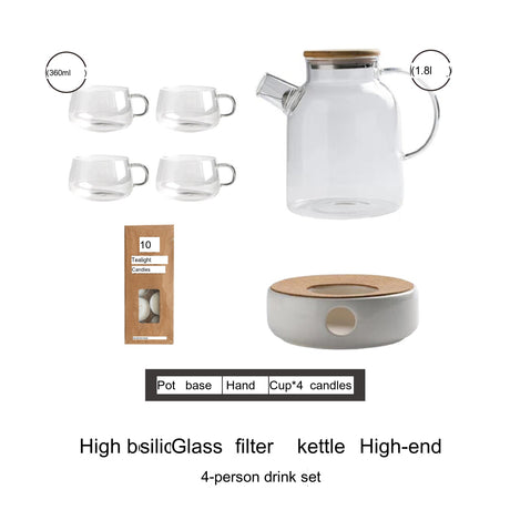 LIVETAI Mariposa Elegant Multi-Cup Teapot Set from LIVETAI