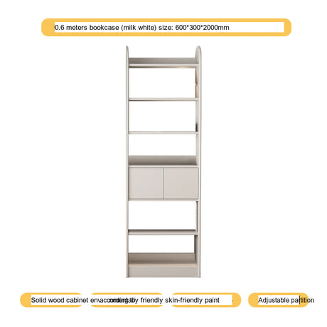 LINYUE Orion Solid Wood Customizable Wall Bookcase from LINYUE