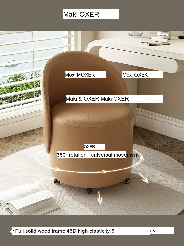 MOXER Aria Luxury Movable Makeup Stool from MOXER