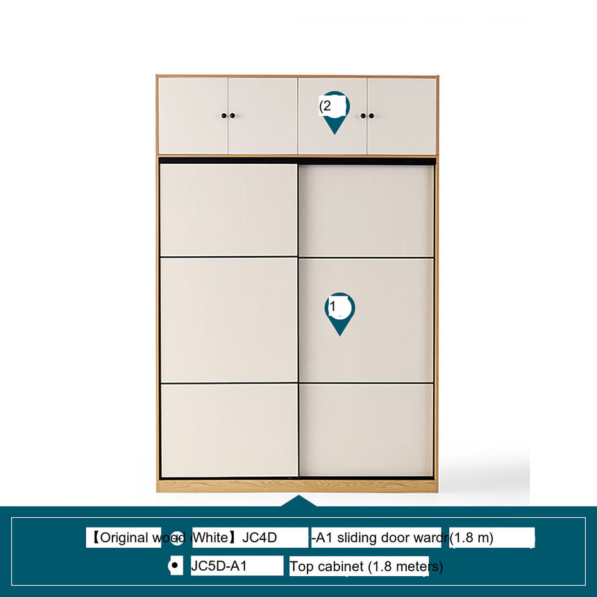 LINSYKIDS Japanese Style Sliding Door Wardrobe from LINSY KIDS
