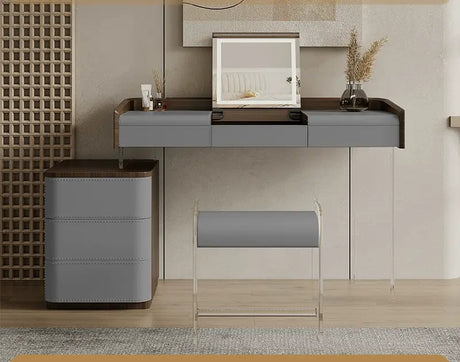 GEPH Mia Natural Wood Acrylic Dressing Table from GEPH