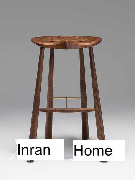 GENJI Amara Elegant Solid Wood Bar Stool from GENJI