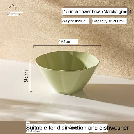 MH Isadora Elegant Ceramic Ramen Bowl Set. from MH