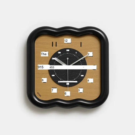MANDELA Elowen Modern Cream Retro Wall Clock from MANDELA