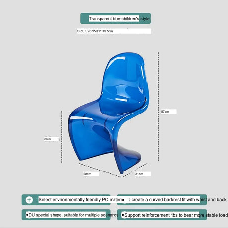 ABOUT WHITE Jintae Minimalist Transparent Dining Chair from ABOUT WHITE