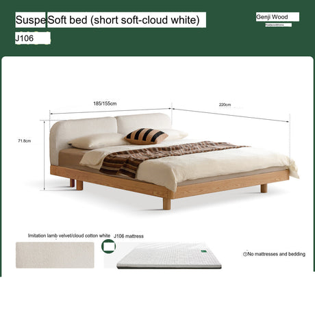 GENJI Akihiro Elegant Solid Wood Bed from GENJI
