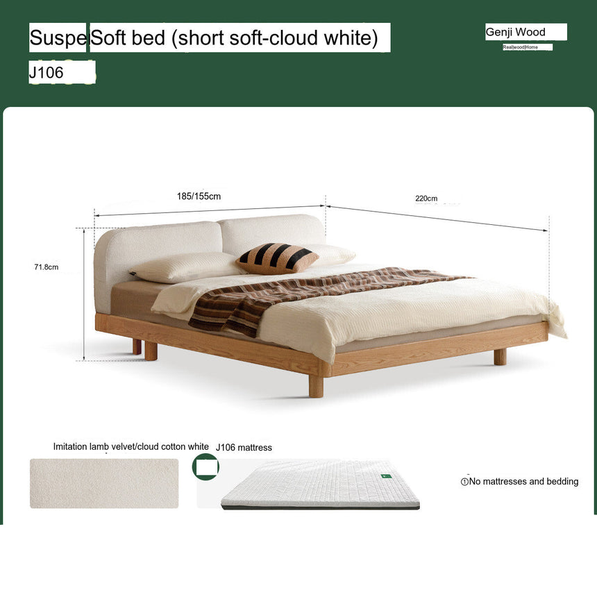 GENJI Akihiro Elegant Solid Wood Bed from GENJI