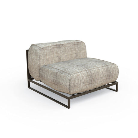 DIME GARDEN Leontine Modern Aluminum Corner Outdoor Sofa Table from DIME GARDEN