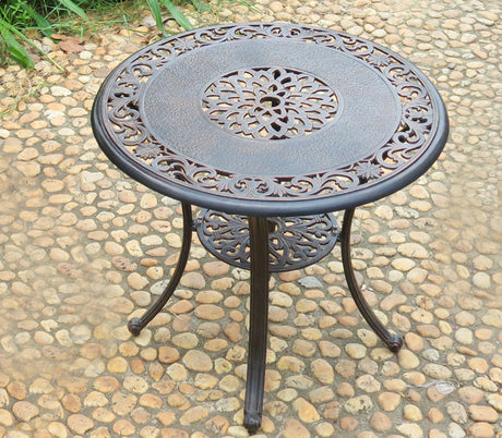 MOJIA Osiris Wrought Iron Outdoor Coffee Table for Timeless Charm from MOJIA