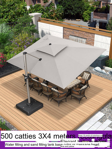 ZIYE Isola Solar-Powered Street Umbrella for Leisure Villa. from ZIYE