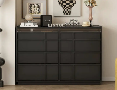 LINYUE Theo Wabi-Sabi Antique Solid Wood Drawer Cabinet from LINYUE