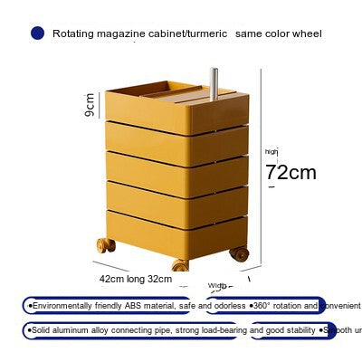 NIYE Isolde Sleek Acrylic Rotating Nightstand from NIYE