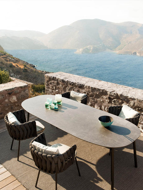 DIME GARDEN Zephyr Colorful Cozy Outdoor Dining Set from DIME GARDEN