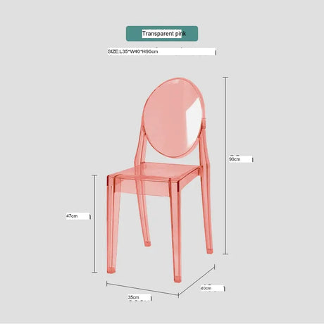 ABOUT WHITE Santiago Sleek Modern Transparent Dining Chair from ABOUT WHITE