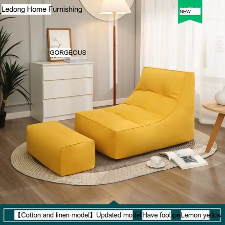 LEDONG Haruka Plush Adjustable Recliner Bean Bag Sofa from LEDONG