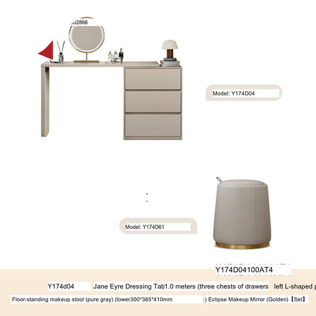 GENJI Akira Natural Wood Minimalist Dressing Table from GENJI