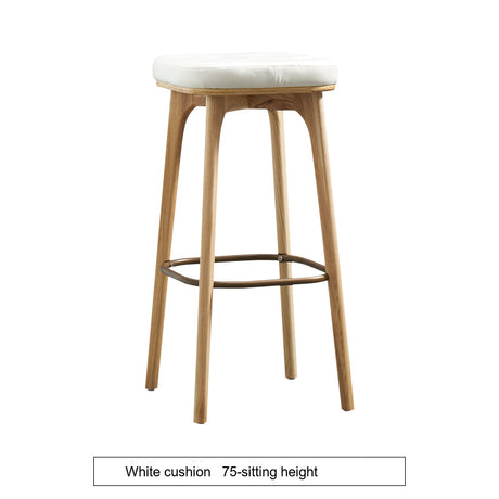 NIYE Elysia Chic Natural Wood Footstool from NIYE