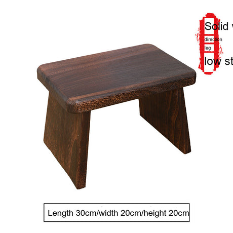PAULOWNIA Isolde Eco-Friendly Wooden Footstool Coffee Table from PAULOWNIA