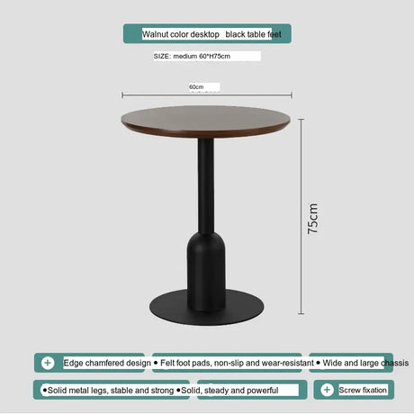 ABOUT WHITE Orenji Elegant Solid Wood Round Dining Table from ABOUT WHITE
