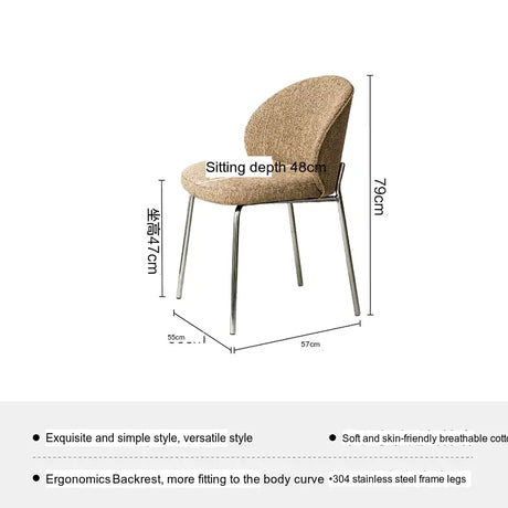 SOOGOOD Lichtenstein Elegant Shell Dining Chair from SOOGOOD