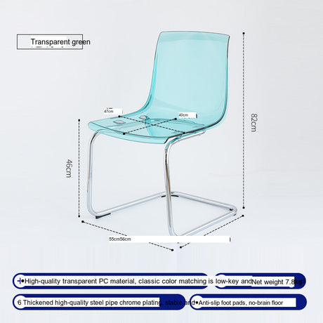 NIYE Isolde Sleek Transparent Dining Chair from NIYE