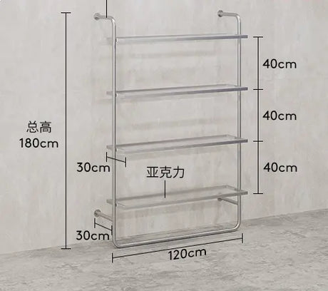 SM Vivian Stainless Steel Shoes and Clothing Stand from SM