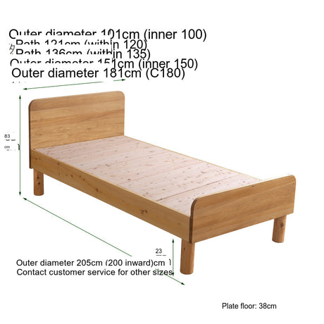 BAIYA SHUNAN Keisuke Minimalist Natural Wood Crib from BAIYA SHUNAN