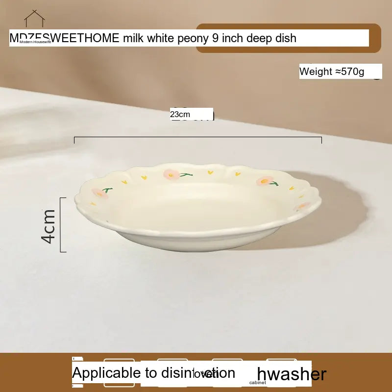 MH Lysandra Elegant Dining Set Premium Ceramic Tableware from MH