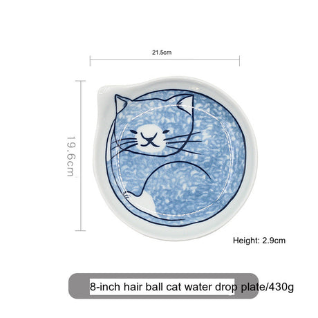 TIANRUN Haruki Artistic Hand-Painted Cat Ceramic Dish from TIANRUN