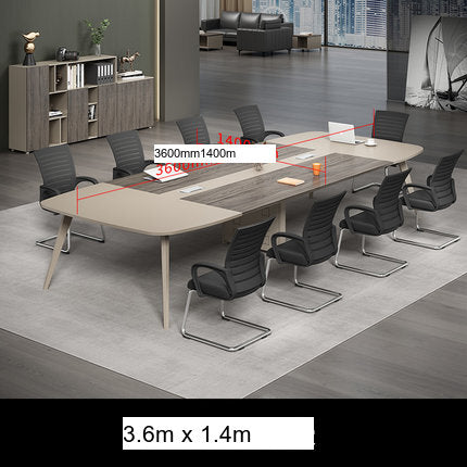 MUTINI Oliver Simple Modern Curved Conference Table Set from MUTINI