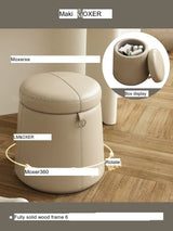MOXER Lucinda Elegant Light Luxury Makeup Stool from MOXER