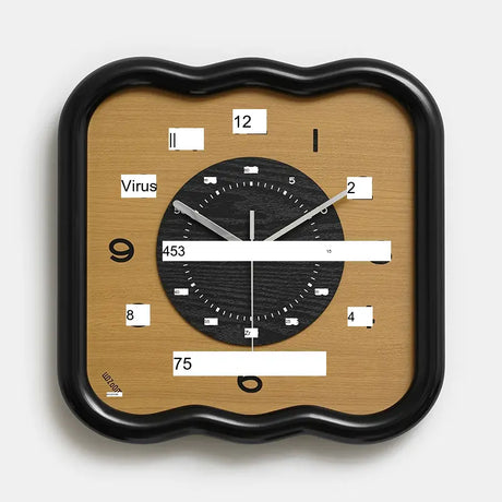 MANDELA Elowen Modern Cream Retro Wall Clock from MANDELA