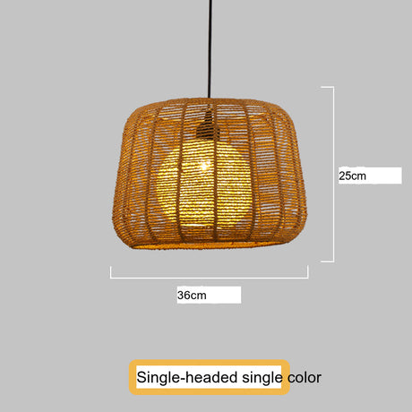 BOJI Kintaro Artistic Woven Lampshade Ceiling Lamp from BOJI