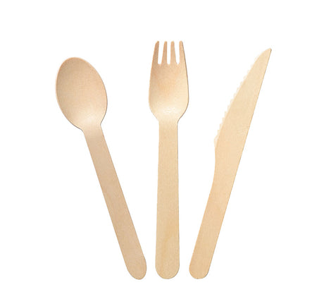 MOMO'S TALK Juniper Eco-Friendly Wooden Cutlery Set from MOMO'S TALK