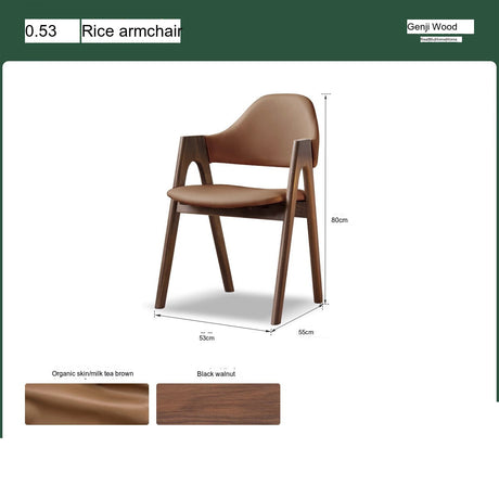 GENJI Elysia Contemporary Oak Dining Chair from GENJI