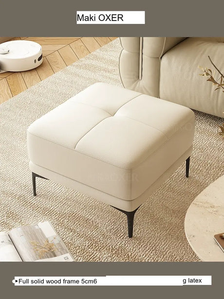 MOXER Juniper Solid Wood Footrest Compact Living Room Stool from MOXER