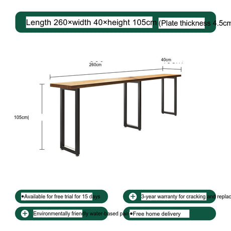 WEIMEI Santiago Rustic Industrial Iron Art Solid Wood Bar Table from WEIMEI