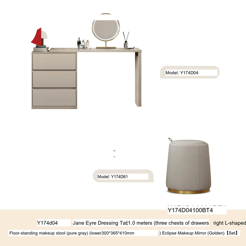 GENJI Akira Natural Wood Minimalist Dressing Table from GENJI