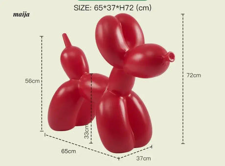 LAZYSPACE Violet Balloon Dog Stool from LAZYSPACE