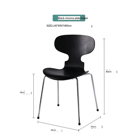 ABOUT WHITE Mercutio Sleek Iron Dining Chair from ABOUT WHITE