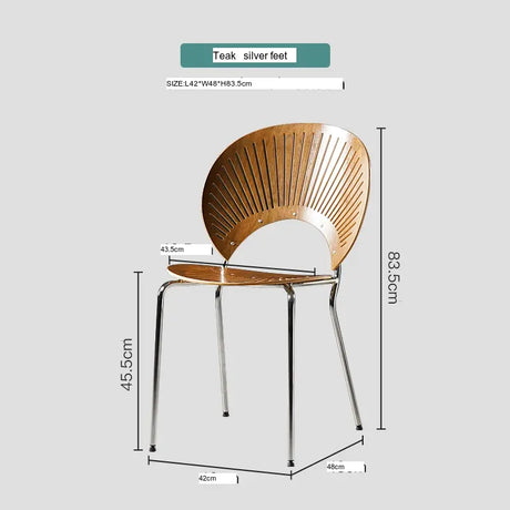 ABOUT WHITE Elowen Sleek Retro Dining Chair from ABOUT WHITE