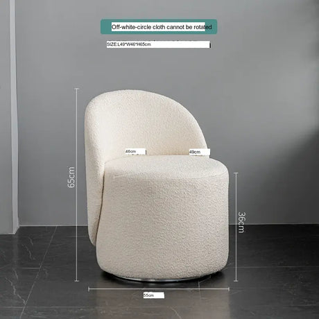 ABOUT WHITE Isolde Velvet Rotating Single Chair from ABOUT WHITE
