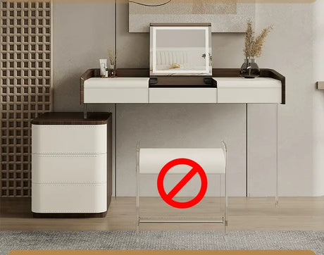 GEPH Mia Natural Wood Acrylic Dressing Table from GEPH