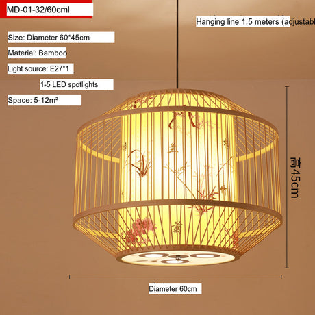 BOJI Elowen Traditional Woven Lights Ceiling Lamp from BOJI