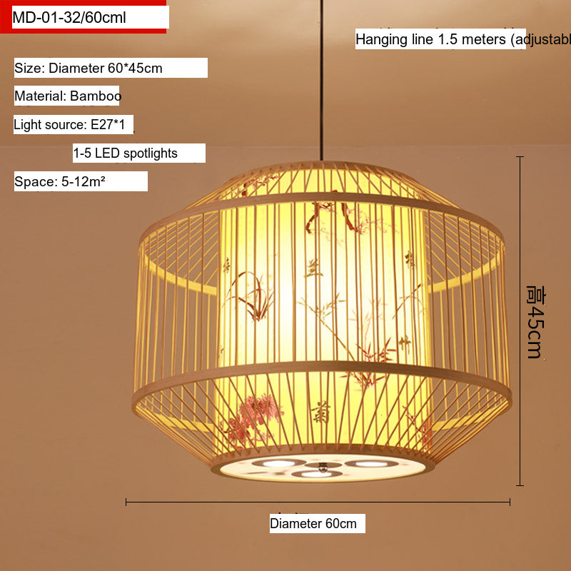 BOJI Elowen Traditional Woven Lights Ceiling Lamp from BOJI