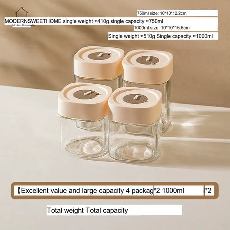 MH XIANXIA Elegant Glass Sealing Food-Grade Storage Jar from MH