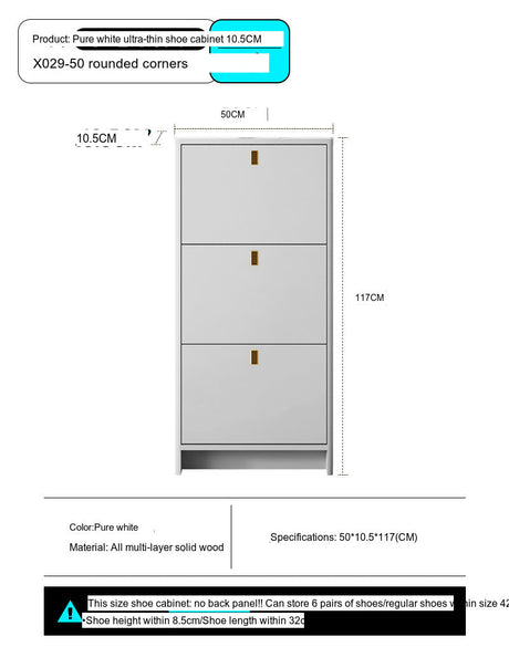 Leia Ultra Thin Shoe Cabinet from MODENG