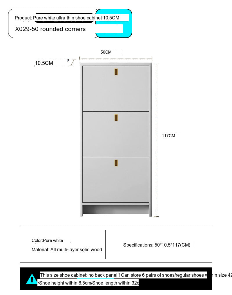 Leia Ultra Thin Shoe Cabinet from MODENG