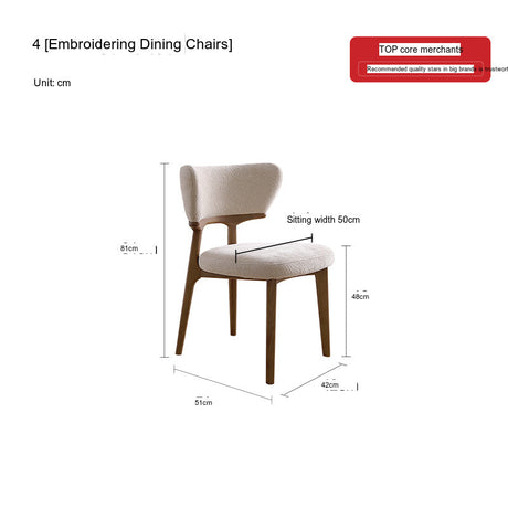 QUANMU Isadora Elegant Cream Dining Table from QUANMU